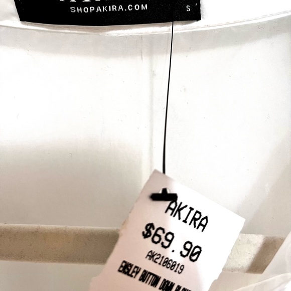 Akira Silk See Through Top - Picture 3 of 4